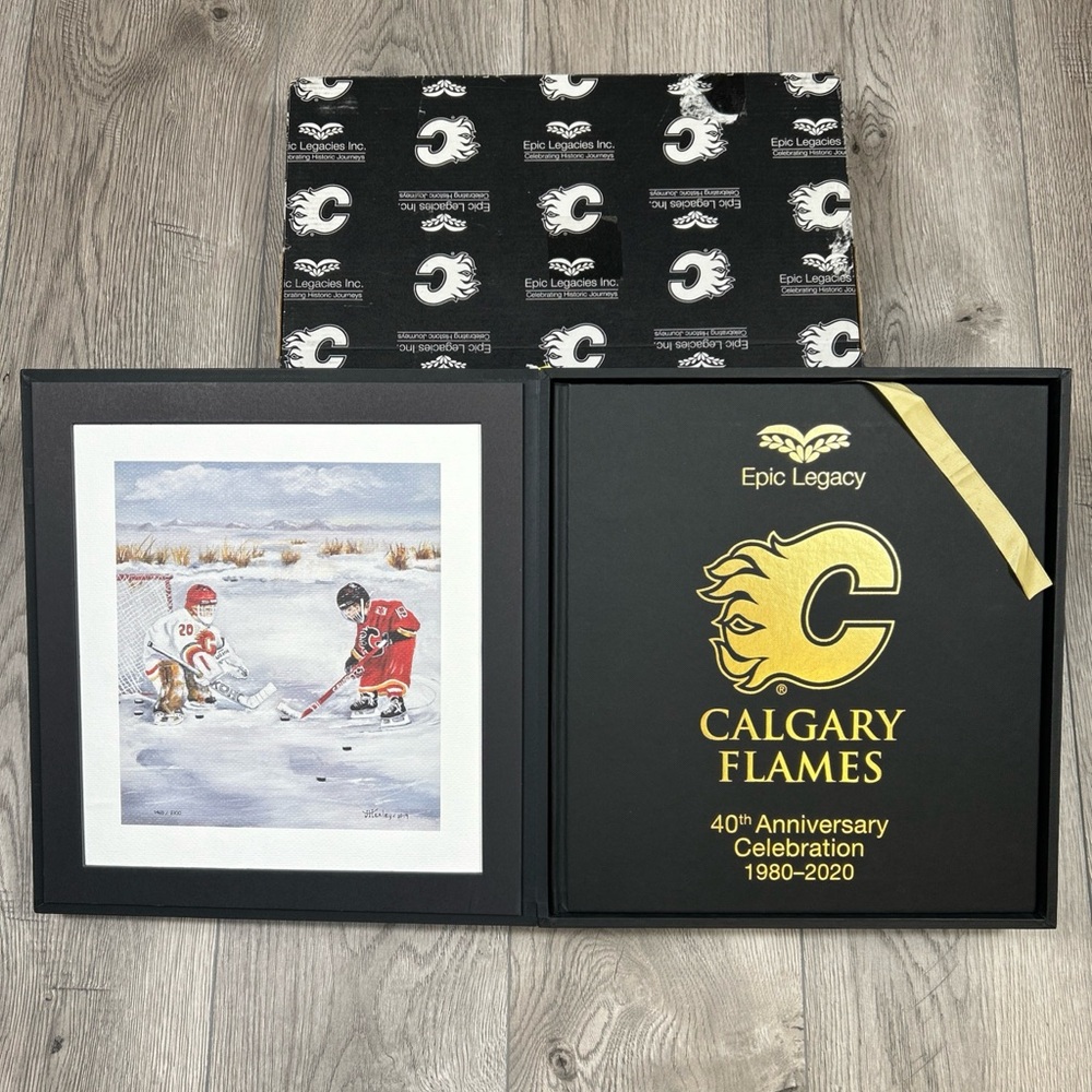 Calgary Flames Epic Legacy 40th Anniversary Celebration Collectors Edition Book